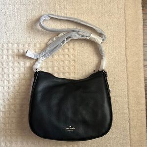 Kate Spade Leather Hobo Crossbody - Mulberry Street Vivian Black new with tag.